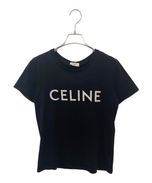 CELINE（セリーヌ）CELINE (セリーヌ) ロゴTシャツ ブラック サイズ:Sの古着・服飾アイテム