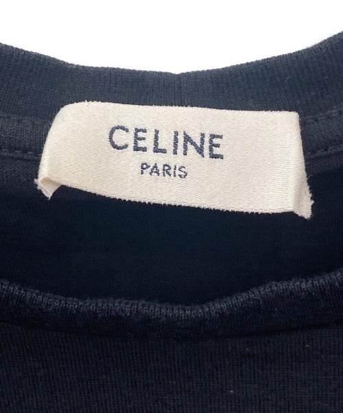 CELINE（セリーヌ）CELINE (セリーヌ) ロゴTシャツ ブラック サイズ:Sの古着・服飾アイテム