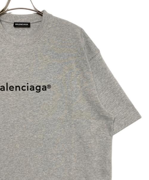 BALENCIAGA（バレンシアガ）BALENCIAGA (バレンシアガ) ロゴTシャツ グレー サイズ:Sの古着・服飾アイテム