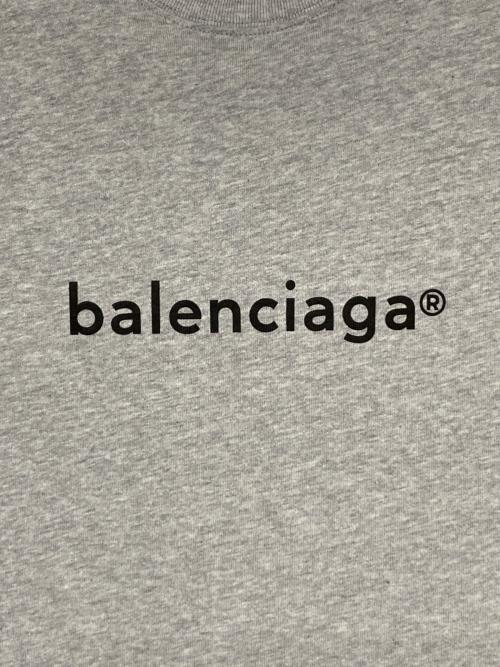 BALENCIAGA（バレンシアガ）BALENCIAGA (バレンシアガ) ロゴTシャツ グレー サイズ:Sの古着・服飾アイテム
