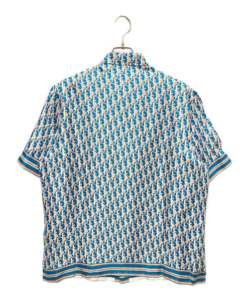 Dior（ディオール）Dior (ディオール) オブリークシルクシャツ ブルー サイズ:41の古着・服飾アイテム