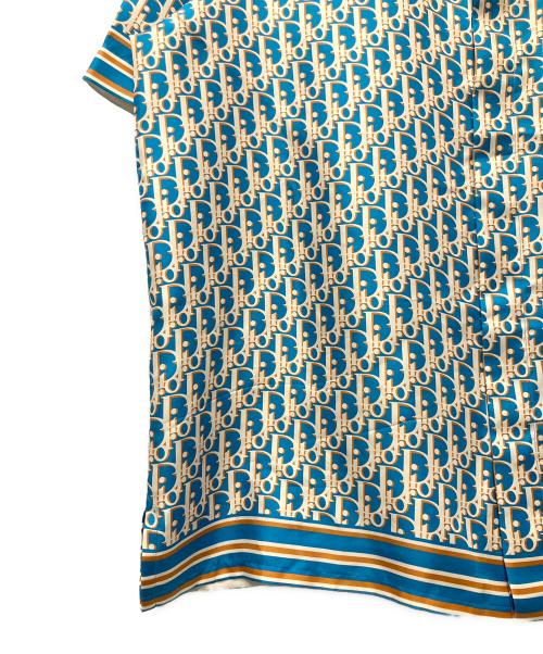 Dior（ディオール）Dior (ディオール) オブリークシルクシャツ ブルー サイズ:41の古着・服飾アイテム