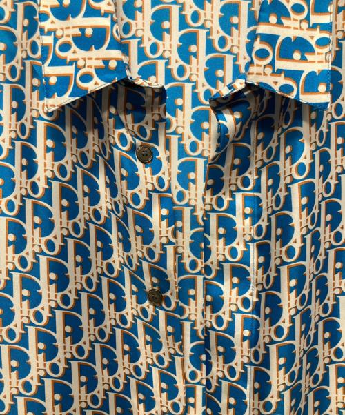 Dior（ディオール）Dior (ディオール) オブリークシルクシャツ ブルー サイズ:41の古着・服飾アイテム