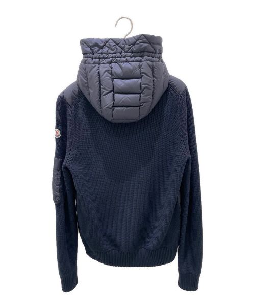 MONCLER（モンクレール）MONCLER (モンクレール) CARDIGAN 切替ダウンジャケット ネイビー サイズ:Sの古着・服飾アイテム