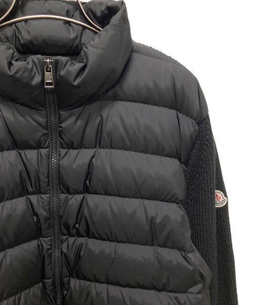 MONCLER（モンクレール）MONCLER (モンクレール) 切替ダウンジャケット ブラック サイズ:XLの古着・服飾アイテム