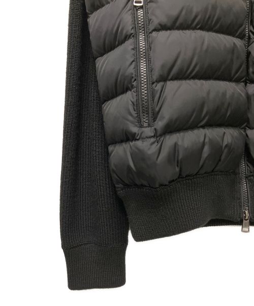 MONCLER（モンクレール）MONCLER (モンクレール) 切替ダウンジャケット ブラック サイズ:XLの古着・服飾アイテム