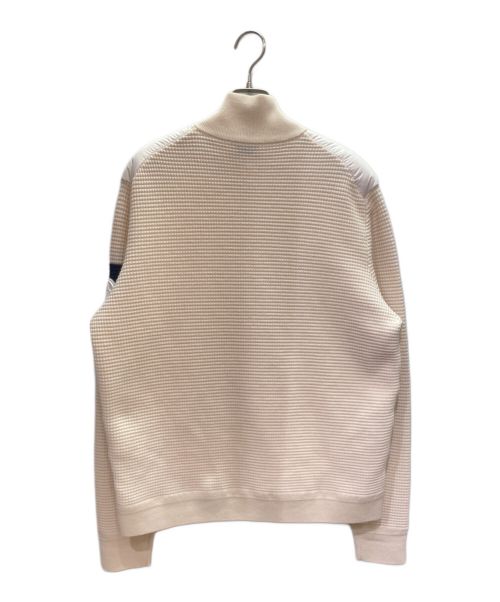 MONCLER（モンクレール）MONCLER (モンクレール) Trico Cardigan ホワイト×ベージュ サイズ:XLの古着・服飾アイテム