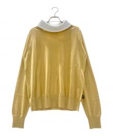 LOUIS VUITTON（ルイ ヴィトン）の古着「23SS ビックリブカラーニット」｜ベージュ