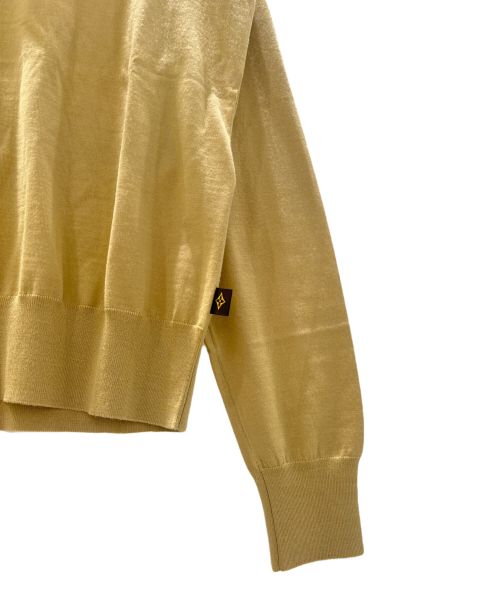 LOUIS VUITTON（ルイ ヴィトン）LOUIS VUITTON (ルイ ヴィトン) ビッグ リブ カラーセーター ベージュ サイズ:XSの古着・服飾アイテム