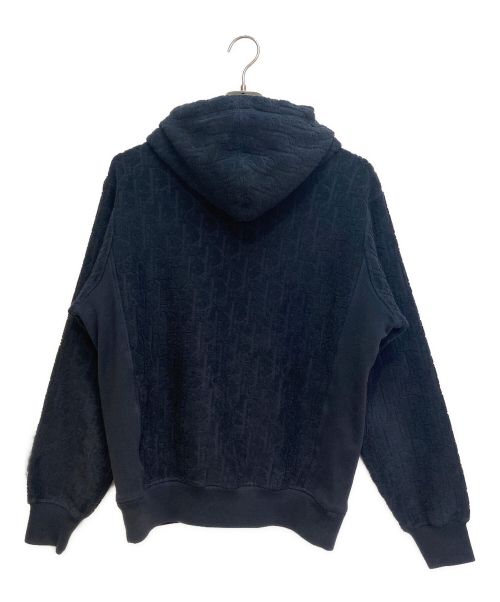 Dior（ディオール）Dior (ディオール) Oblique Pile Hoodie（オブリークパイルフーディ） ネイビー サイズ:XSの古着・服飾アイテム