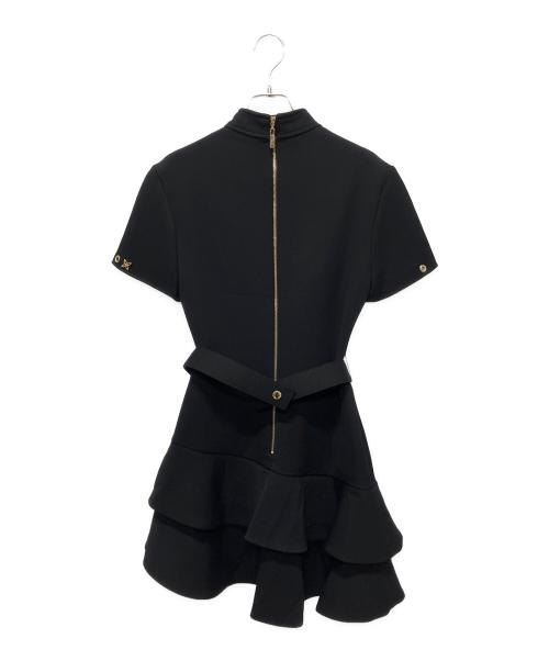 LOUIS VUITTON（ルイ ヴィトン）LOUIS VUITTON (ルイ ヴィトン) ホールスリーブミニワンピース ブラック サイズ:36の古着・服飾アイテム