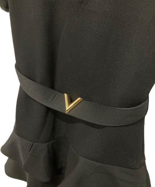 LOUIS VUITTON（ルイ ヴィトン）LOUIS VUITTON (ルイ ヴィトン) ホールスリーブミニワンピース ブラック サイズ:36の古着・服飾アイテム