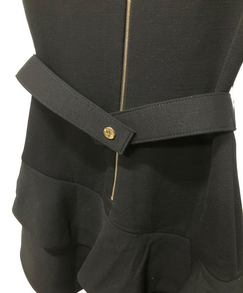 LOUIS VUITTON（ルイ ヴィトン）LOUIS VUITTON (ルイ ヴィトン) ホールスリーブミニワンピース ブラック サイズ:36の古着・服飾アイテム