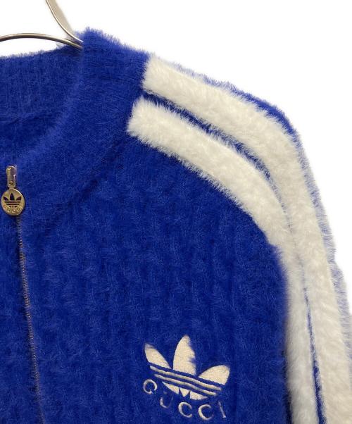 GUCCI（グッチ）GUCCI (グッチ) adidas (アディダス) ウールトラックジャケット ブルー サイズ:Sの古着・服飾アイテム