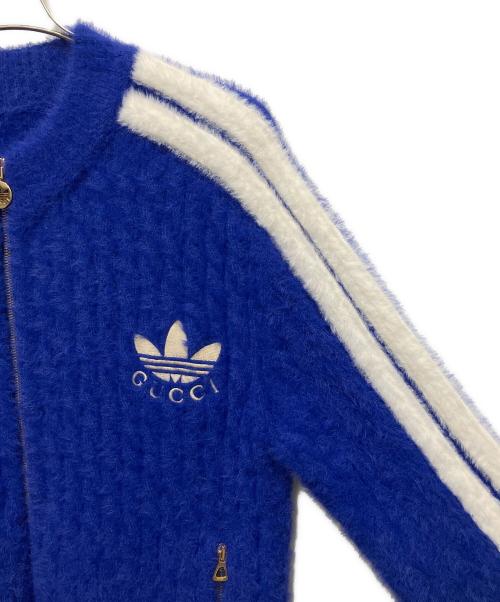 GUCCI（グッチ）GUCCI (グッチ) adidas (アディダス) ウールトラックジャケット ブルー サイズ:Sの古着・服飾アイテム