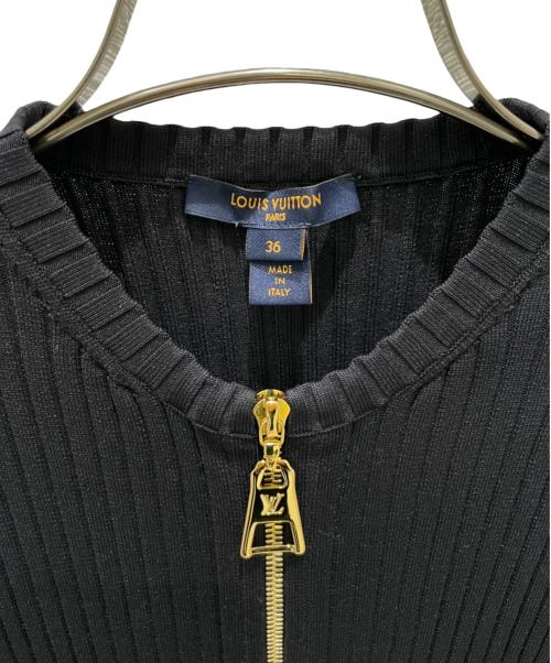 LOUIS VUITTON（ルイ ヴィトン）LOUIS VUITTON (ルイ ヴィトン) モノグラムツイードワンピース ブラック サイズ:36の古着・服飾アイテム
