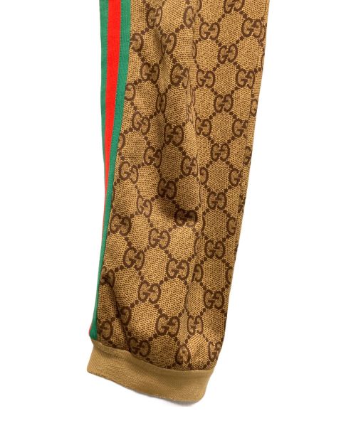 GUCCI（グッチ）GUCCI (グッチ) GGテクニカルジャージージョギングパンツ ブラウン サイズ:XLの古着・服飾アイテム