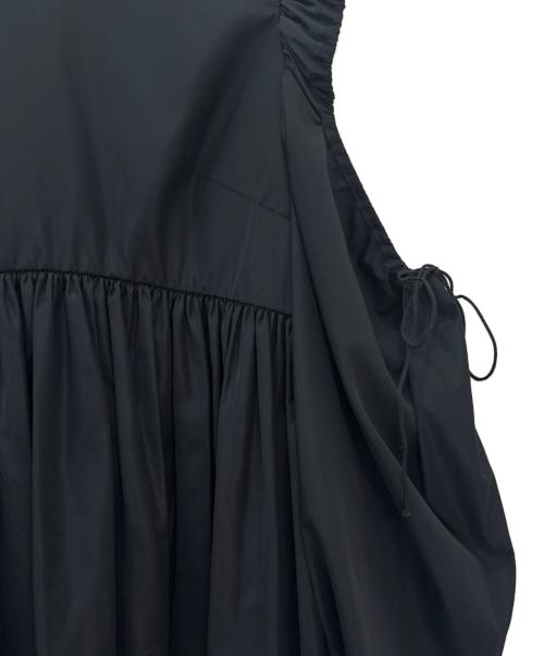 CECILIE BAHNSEN（セシリーバンセン）CECILIE BAHNSEN (セシリーバンセン) FINNLEY DRESS ボリューム カット スリーブ ギャザーフレアワンピース ブラック サイズ:2の古着・服飾アイテム