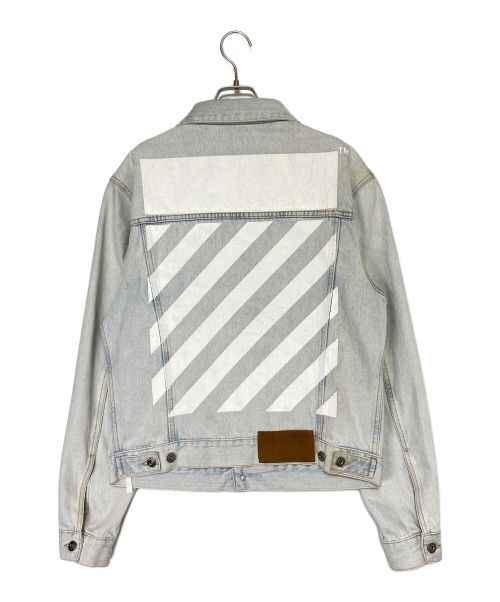 OFFWHITE（オフホワイト）OFFWHITE (オフホワイト) バックロゴデニムジャケット インディゴ サイズ:Lの古着・服飾アイテム