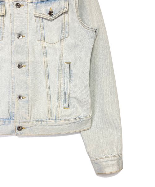OFFWHITE（オフホワイト）OFFWHITE (オフホワイト) バックロゴデニムジャケット インディゴ サイズ:Lの古着・服飾アイテム