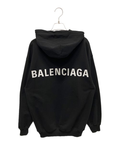 BALENCIAGA（バレンシアガ）BALENCIAGA (バレンシアガ) バックロゴパーカー ブラック サイズ:XSの古着・服飾アイテム