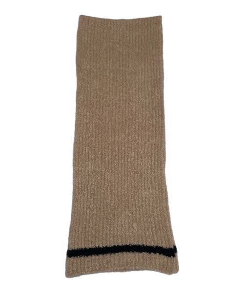 CHANEL（シャネル）CHANEL (シャネル) ココマーク カシミヤ マフラー ベージュ×ブラックの古着・服飾アイテム