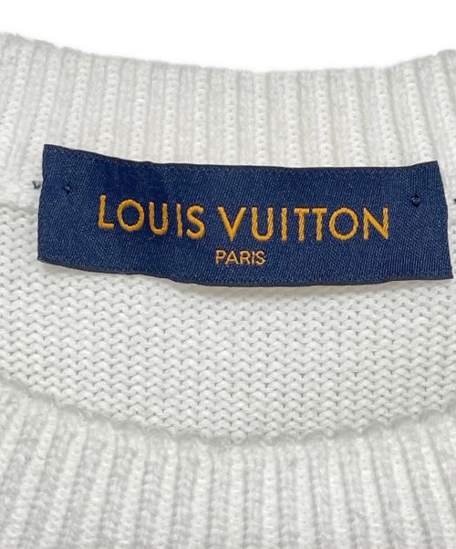 LOUIS VUITTON（ルイ ヴィトン）LOUIS VUITTON (ルイ ヴィトン) レターズニット ホワイト サイズ:Mの古着・服飾アイテム
