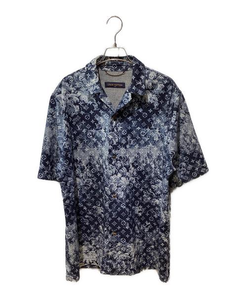LOUIS VUITTON（ルイ ヴィトン）LOUIS VUITTON (ルイ ヴィトン) ハワイアンタペストリーシャツ インディゴ サイズ:Lの古着・服飾アイテム