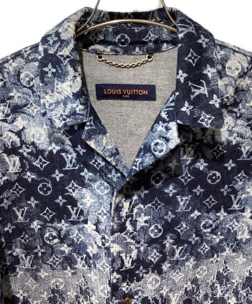 LOUIS VUITTON（ルイ ヴィトン）LOUIS VUITTON (ルイ ヴィトン) ハワイアンタペストリーシャツ インディゴ サイズ:Lの古着・服飾アイテム