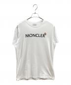 MONCLERモンクレール）の古着「フロントロゴ Tシャツ」｜ホワイト