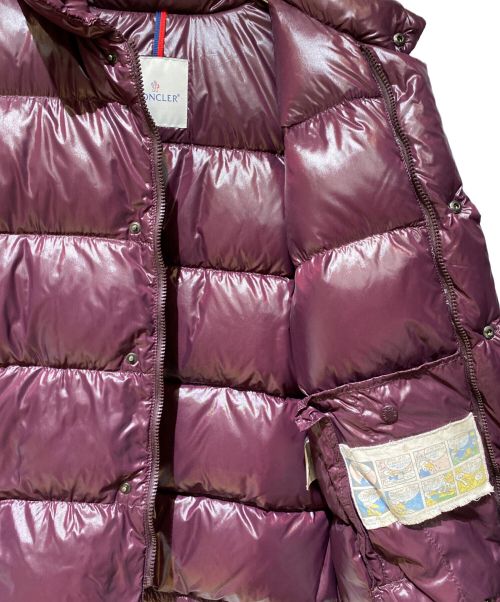 MONCLER（モンクレール）MONCLER (モンクレール) VENISE /down jacket（べニス/ダウンジャケット） ワインレッドの古着・服飾アイテム