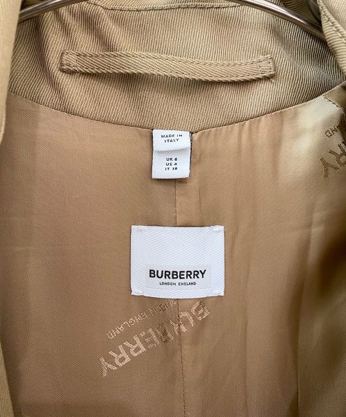 BURBERRY（バーバリー）BURBERRY (バーバリー) ウールトレンチコート ブラウン サイズ:38の古着・服飾アイテム