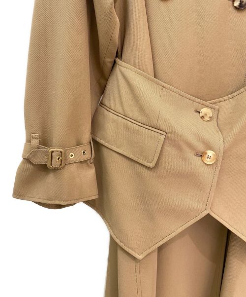 BURBERRY（バーバリー）BURBERRY (バーバリー) ウールトレンチコート ブラウン サイズ:38の古着・服飾アイテム