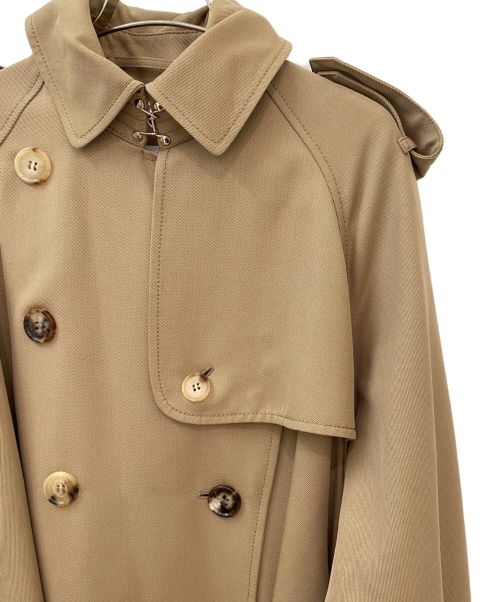 BURBERRY（バーバリー）BURBERRY (バーバリー) ウールトレンチコート ブラウン サイズ:38の古着・服飾アイテム