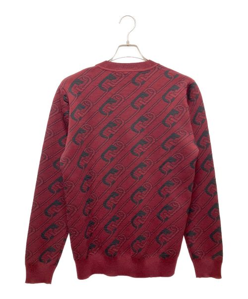 FENDI（フェンディ）FENDI (フェンディ) フェンディ オロック セーター ワインレッド サイズ:46の古着・服飾アイテム