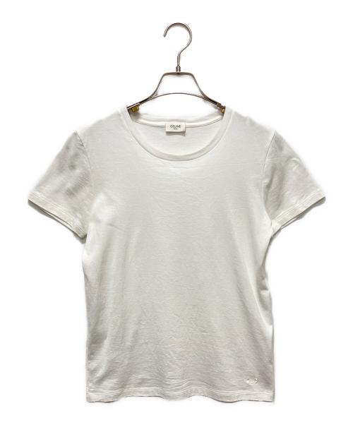 CELINE（セリーヌ）CELINE (セリーヌ) Triomphe Logo T-shirts トリオンフロゴカットソー ホワイト サイズ:XSの古着・服飾アイテム