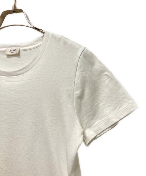 CELINE（セリーヌ）CELINE (セリーヌ) Triomphe Logo T-shirts トリオンフロゴカットソー ホワイト サイズ:XSの古着・服飾アイテム
