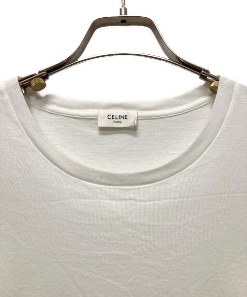 CELINE（セリーヌ）CELINE (セリーヌ) Triomphe Logo T-shirts トリオンフロゴカットソー ホワイト サイズ:XSの古着・服飾アイテム