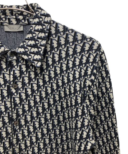 Christian Dior（クリスチャン ディオール）Christian Dior (クリスチャン ディオール) オブリーク コットンジャカードオーバーシャツ サイズ:Sの古着・服飾アイテム