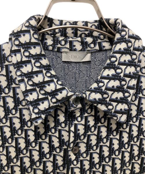 Christian Dior（クリスチャン ディオール）Christian Dior (クリスチャン ディオール) オブリーク コットンジャカードオーバーシャツ サイズ:Sの古着・服飾アイテム