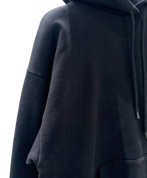 BALENCIAGA（バレンシアガ）BALENCIAGA (バレンシアガ) LOGO PRINTED HOODED SWEATER ロゴプリント スウェットプルオーバー ブラック サイズ:XSの古着・服飾アイテム