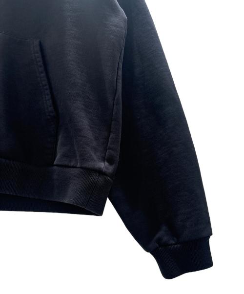 BALENCIAGA（バレンシアガ）BALENCIAGA (バレンシアガ) LOGO PRINTED HOODED SWEATER ロゴプリント スウェットプルオーバー ブラック サイズ:XSの古着・服飾アイテム