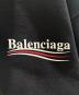 中古・古着 BALENCIAGA (バレンシアガ) LOGO PRINTED HOODED SWEATER ロゴプリント スウェットプルオーバー ブラック サイズ:XS：50000円