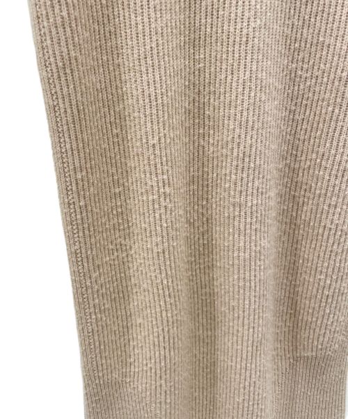 HERMES（エルメス）HERMES (エルメス) キャメルニットワンピース ベージュ サイズ:34の古着・服飾アイテム