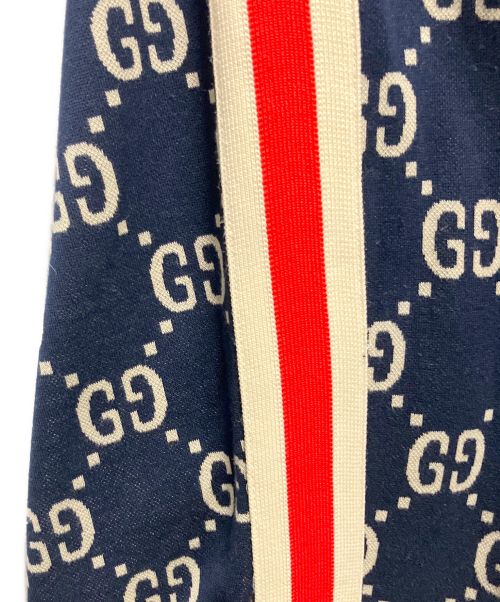 GUCCI（グッチ）GUCCI (グッチ) GGジャガードジョギングパンツ ネイビー サイズ:XSの古着・服飾アイテム