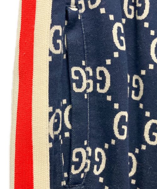 GUCCI（グッチ）GUCCI (グッチ) GGジャガードジョギングパンツ ネイビー サイズ:XSの古着・服飾アイテム