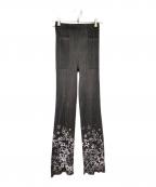 PLEATS PLEASEプリーツプリーズ）の古着「転写プリーツパンツ」｜グレー