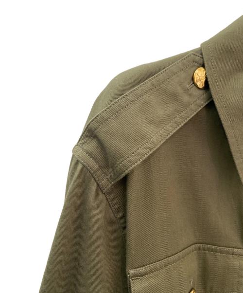 CELINE（セリーヌ）CELINE (セリーヌ) サファリジャケット オリーブ サイズ:34の古着・服飾アイテム