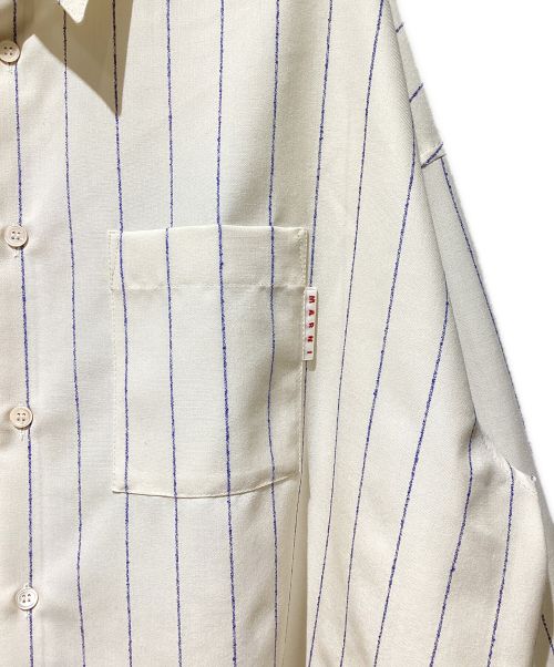 MARNI（マルニ）MARNI (マルニ) トロピカルウールシャツ アイボリー サイズ:46の古着・服飾アイテム