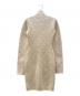 FENDI (フェンディ) Fendi Zipped Knit Dress ジップアップ エンボス ワンピース ベージュ サイズ:38：60000円